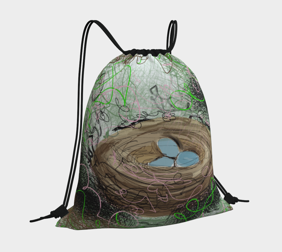 Birds nest draw string